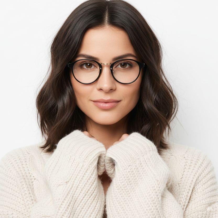 BS0406-0624_Black_Oval_TR90_Glasses_model