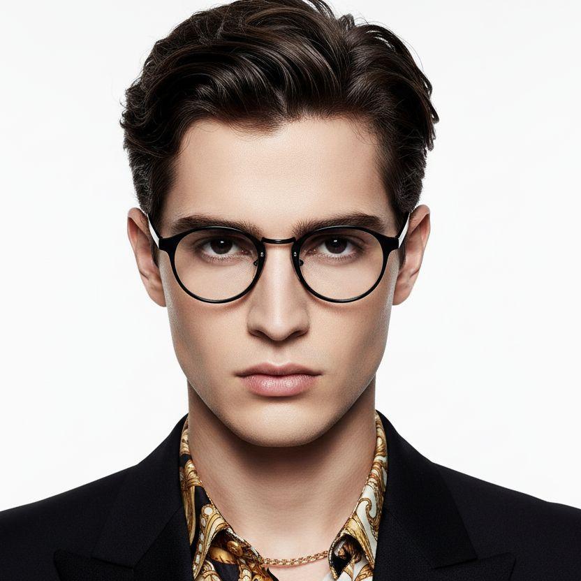 Gafas TR90 ovaladas negras #BS0406-0626