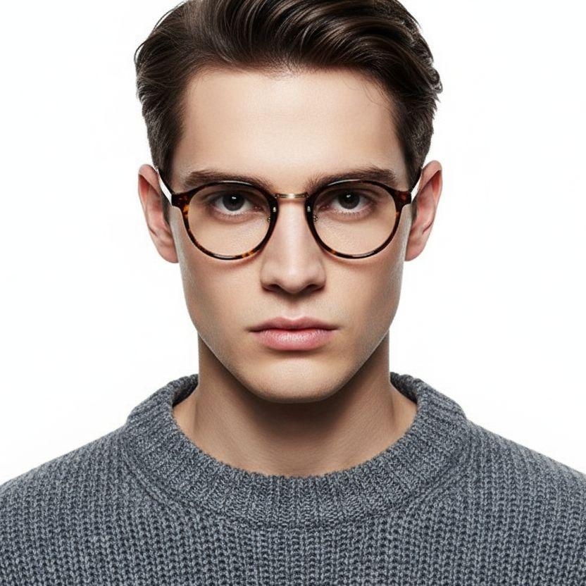 Gafas ovaladas TR90 de carey #BS0406-0627