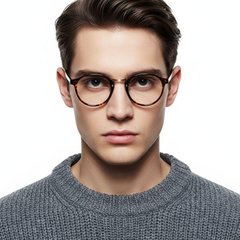Oval Tortoiseshell TR90 Glasses #BS0406-0627