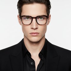 Rectangular Tortoiseshell TR90 Glasses #BS0406-0633