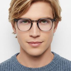 Rectangular Grey TR90 Glasses #BS0406-0634