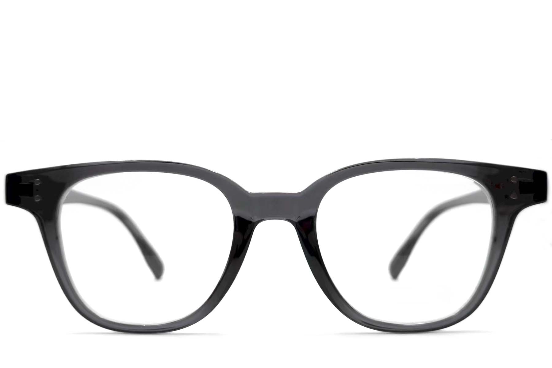 BS0406-0637_Grey_Rectangular_TR90_Glasses_front