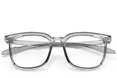 BS0406-0643_Grey_Rectangular_TR90_Glasses_front