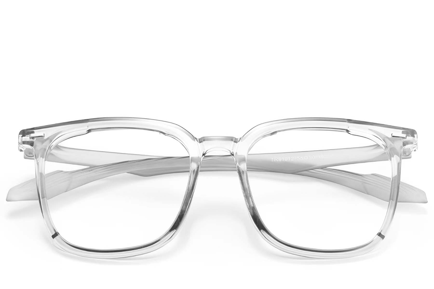 BS0406-0643_Grey_Rectangular_TR90_Glasses_front