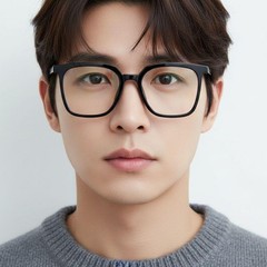 BS0406-0645_Black_Rectangular_TR90_Glasses_model