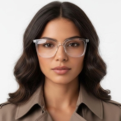 Rectangular Transparent TR90 Glasses #BS0406-0646