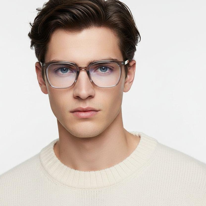 Rectangular Grey TR90 Glasses #BS0406-0647