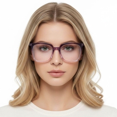 Rectangular Purple TR90 Glasses #BS0406-0648