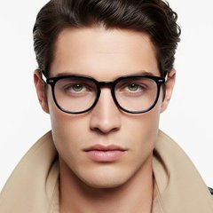 BS0406-0650_Black_Oval_TR90_Glasses_model