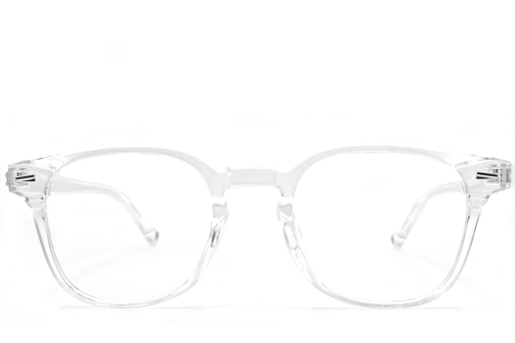 BS0406-0654_Transparent_Oval_TR90_Glasses_front