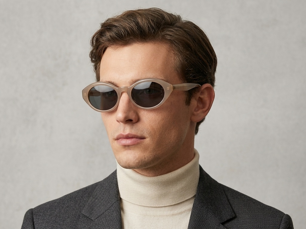 BS0406-0660_Brown_Oval_TR90_Sunglasses-tryon_male