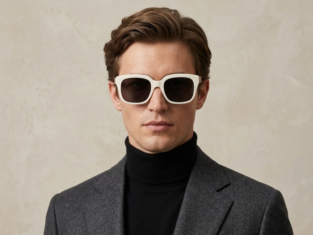 BS0406-0665_White_Rectangular_TR90_Sunglasses-tryon_male