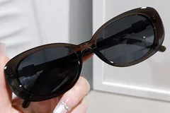 BS0406-0668_Brown_Oval_TR90_Sunglasses_front