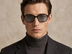 BS0406-0672_Black_Oval_TR90_Sunglasses-tryon_male