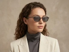 BS0406-0675_Brown_Oval_TR90_Sunglasses-tryon_female