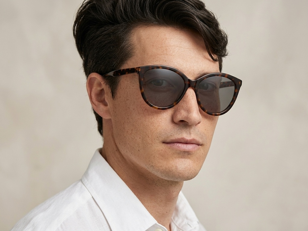 BS0406-0679_Tortoiseshell_Oval_TR90_Sunglasses-tryon_male