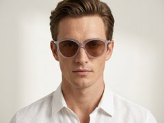 BS0406-0680_Pink_Oval_TR90_Sunglasses-tryon_male