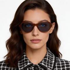 BS0406-0683_Orange_Oval_TR90_Sunglasses_model
