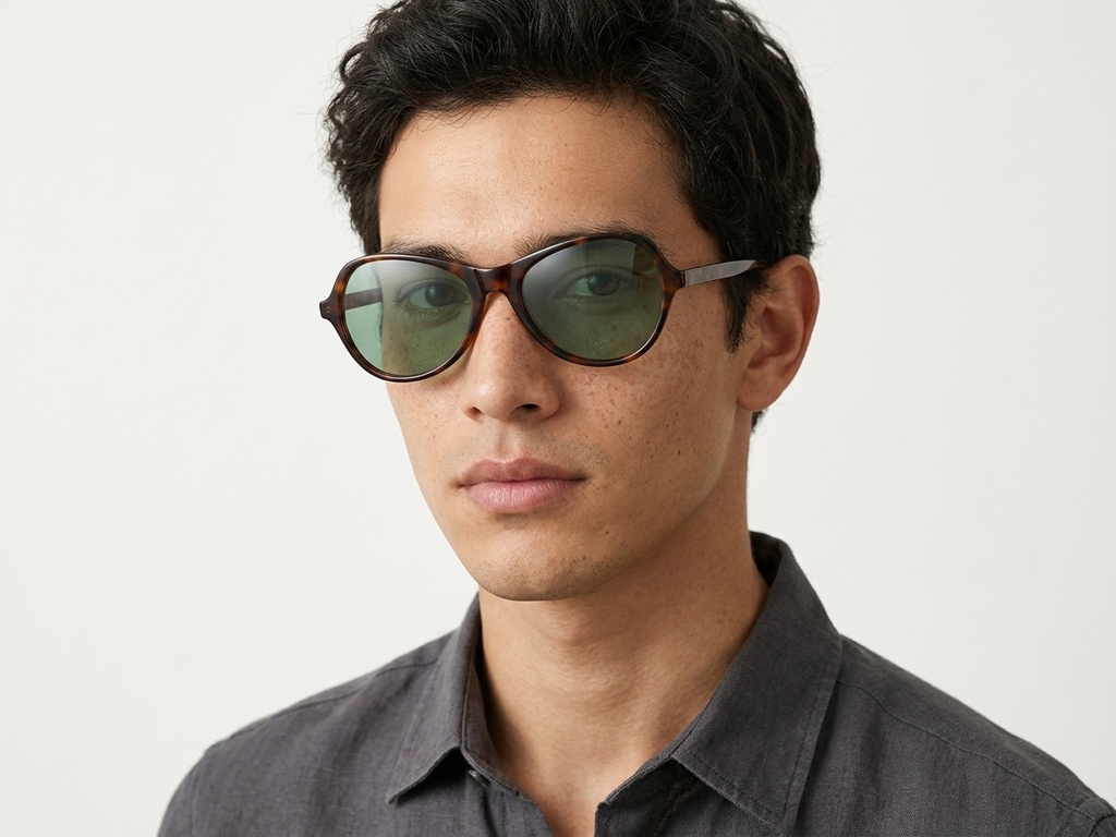 BS0406-0685_Tortoiseshell_Oval_TR90_Sunglasses-tryon_male
