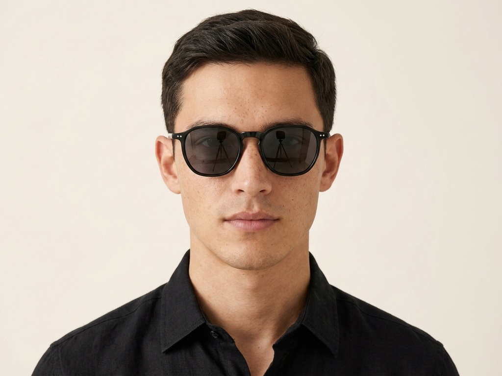 BS0406-0686_Black_Geometric_TR90_Sunglasses-tryon_male