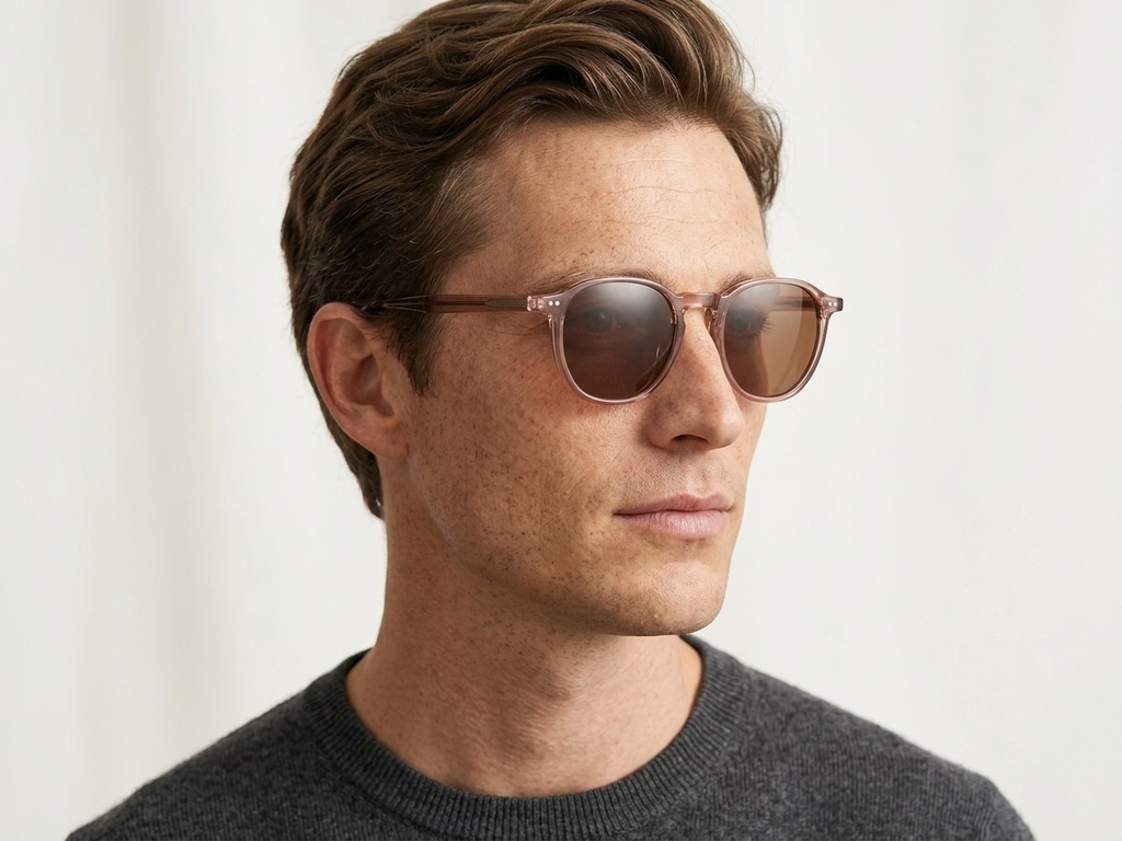 BS0406-0687_Pink_Geometric_TR90_Sunglasses-tryon_male