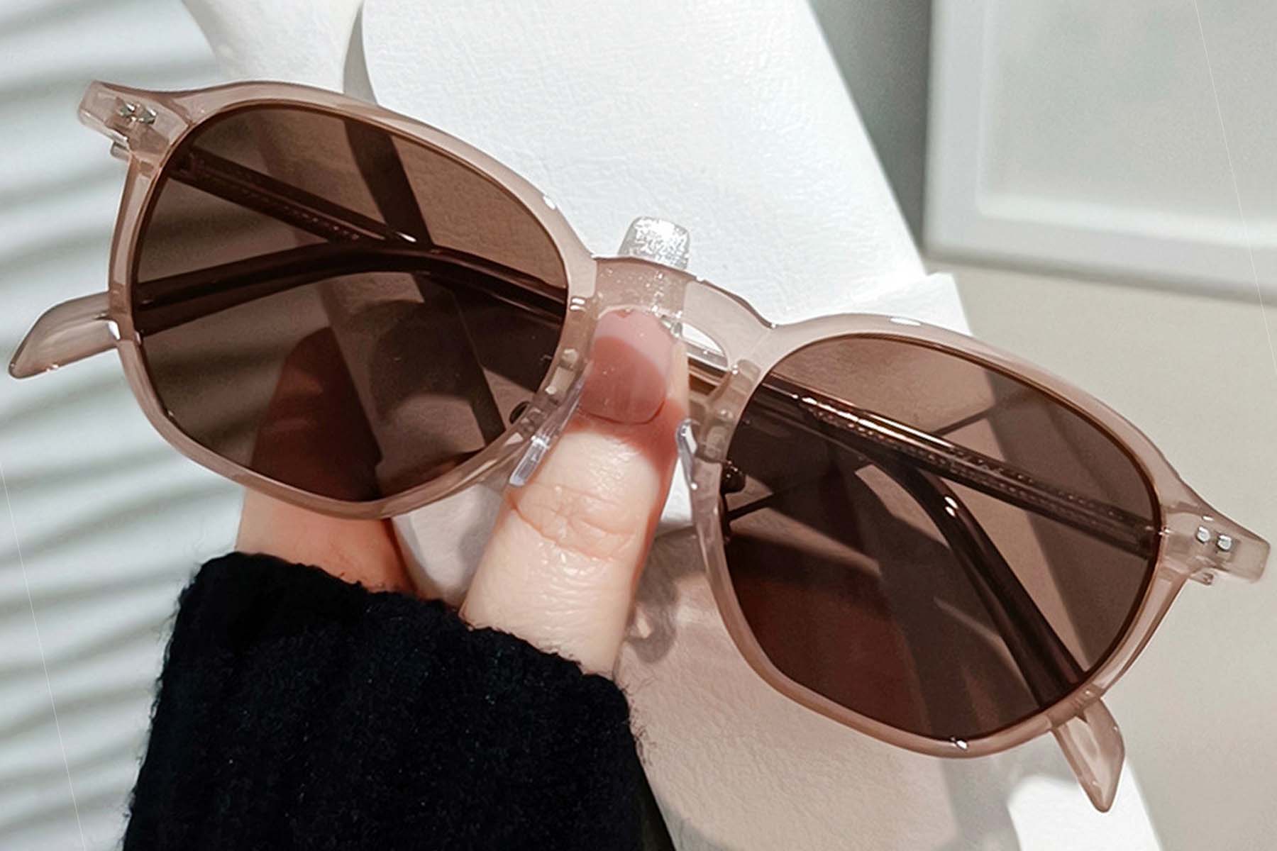 BS0406-0687_Pink_Geometric_TR90_Sunglasses_front