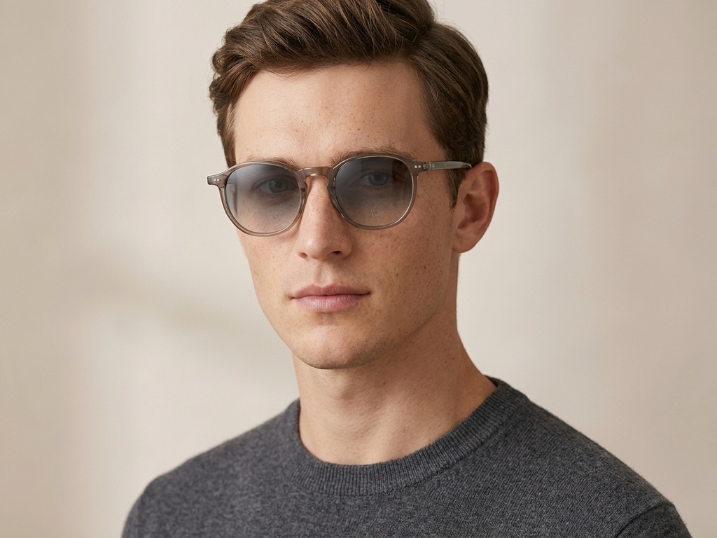 BS0406-0689_Yellow_Geometric_TR90_Sunglasses-tryon_male