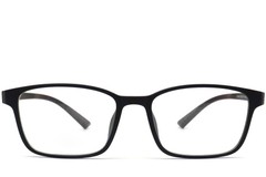 BS0420-0002_Black_Rectangular_TR90_Glasses_front