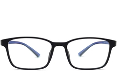 BS0420-0004_Blue_Rectangular_TR90_Glasses_front