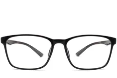 BS0420-0007_Black_Rectangular_TR90_Glasses_front