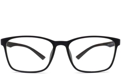 BS0420-0008_Black_Rectangular_TR90_Glasses_front