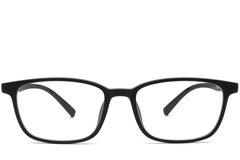 BS0420-0019_Black_Rectangular_TR90_Glasses_front