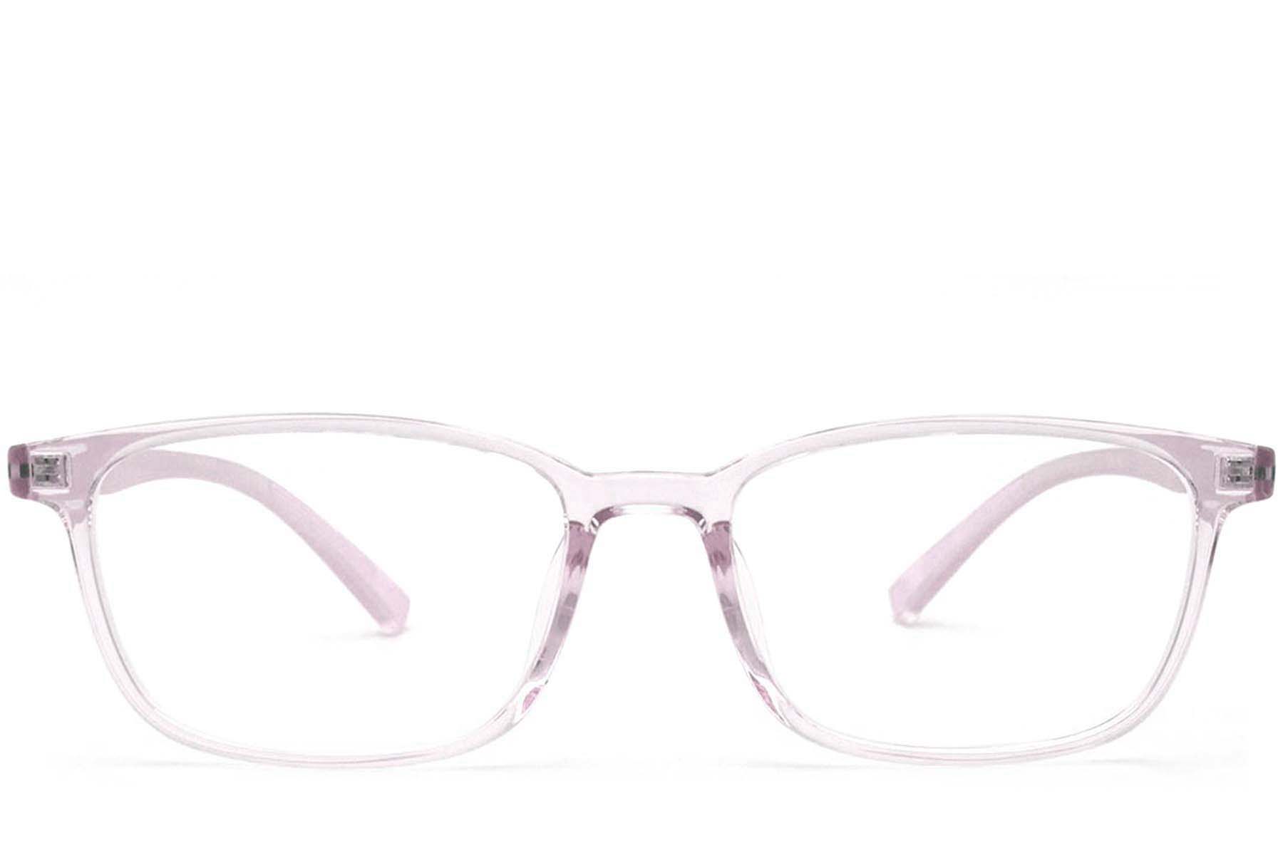 BS0420-0021_Rectangular_Pink_TR90_Glasses_front