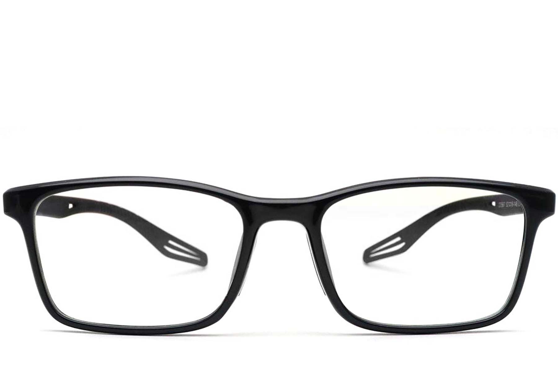BS0420-0023_Black_Rectangular_TR90_Glasses_front