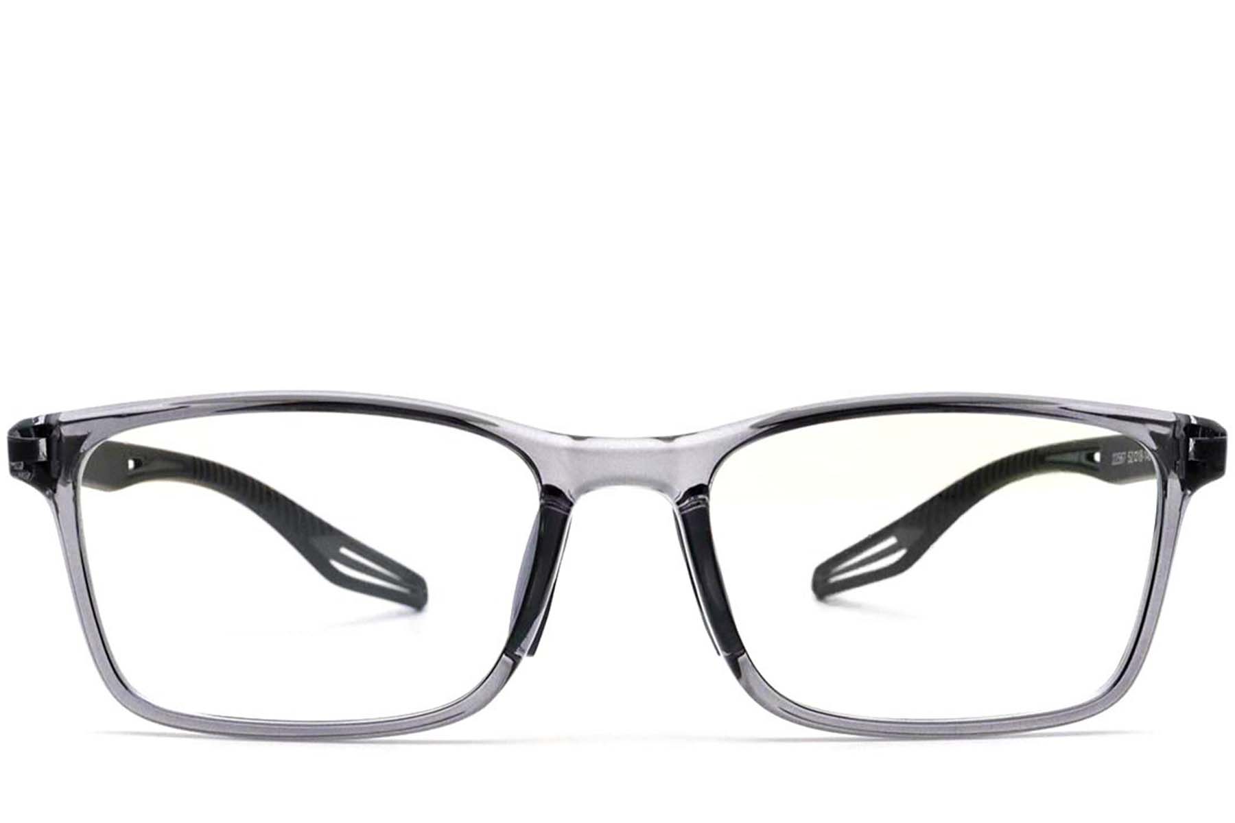 BS0420-0027_Grey_Rectangular_TR90_Glasses_front