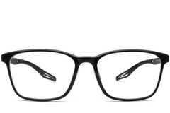 BS0420-0028_Black_Rectangular_TR90_Glasses_front