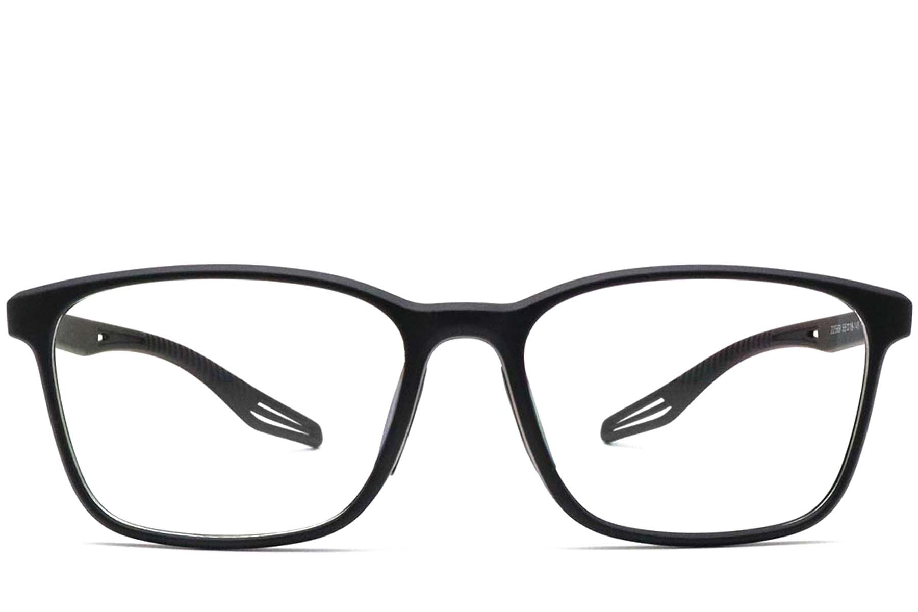 BS0420-0029_Black_Rectangular_TR90_Glasses_front