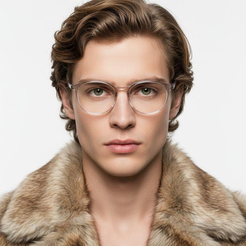 Oval Pink TR90 Glasses #BS0420-0038