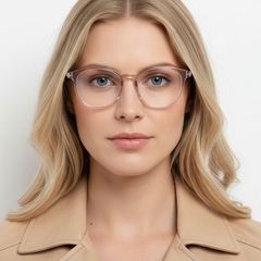 Oval Pink TR90 Glasses #BS0420-0038