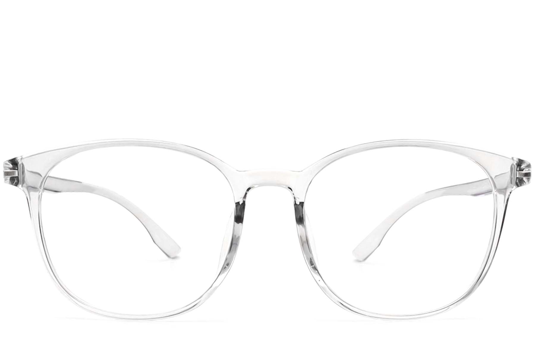 BS0420-0040_Transparent_Oval_TR90_Glasses_front