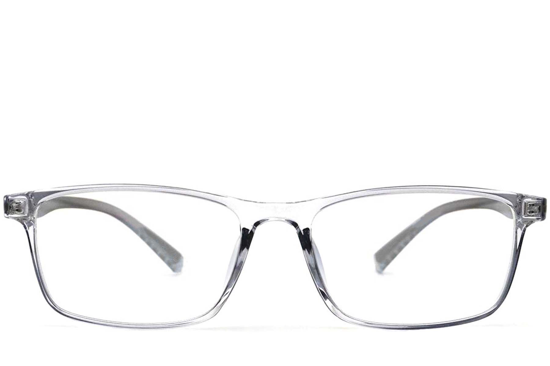 BS0420-0045_Grey_Rectangular_TR90_Glasses_front