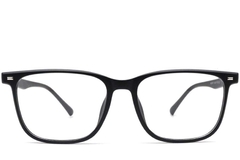 BS0420-0047_Black_Rectangular_TR90_Glasses_front