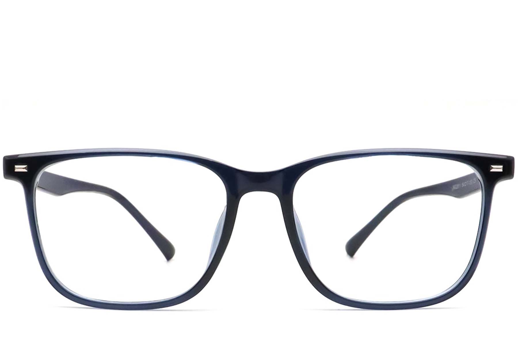 BS0420-0049_Blue_Rectangular_TR90_Glasses_front