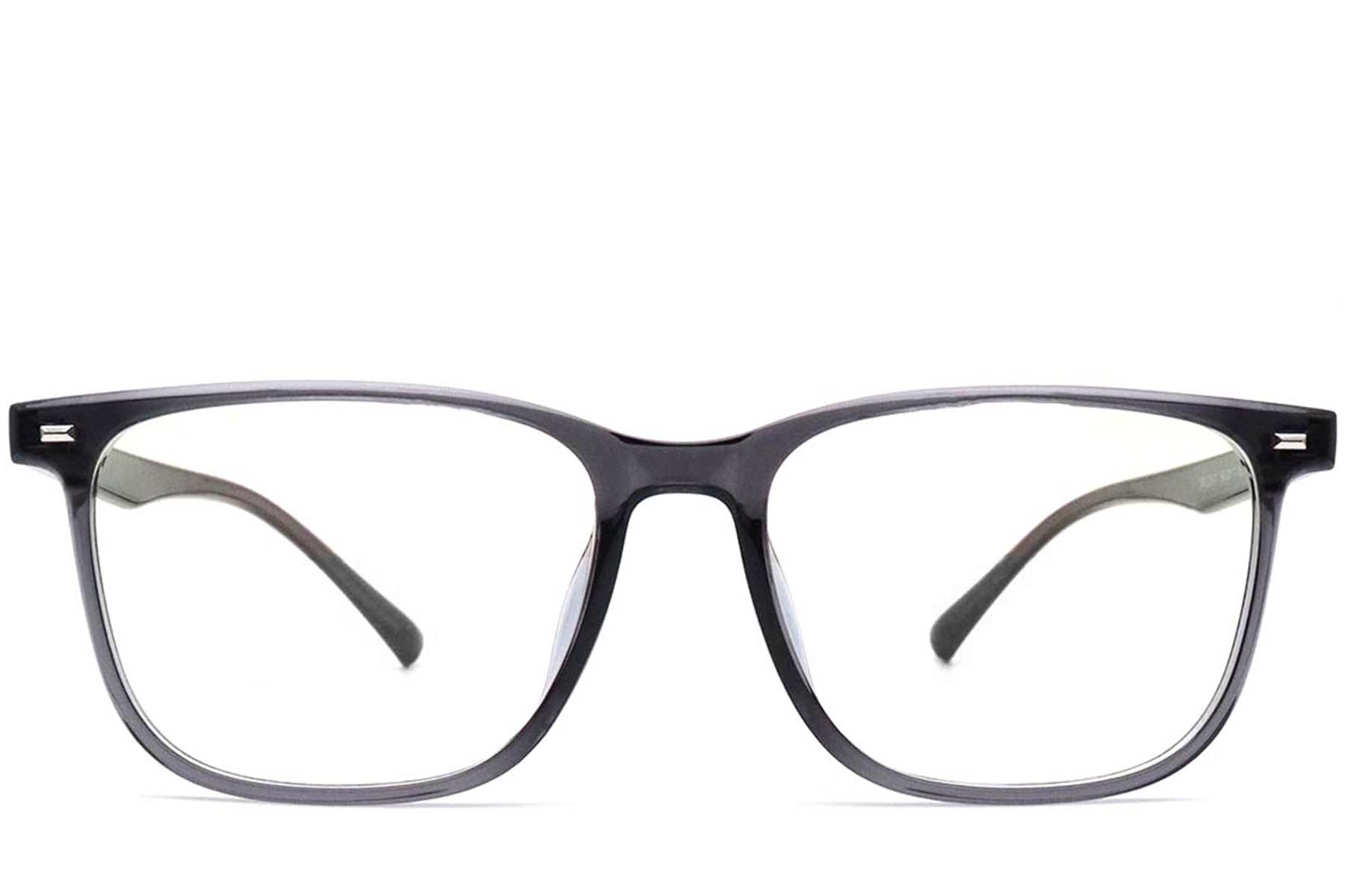 BS0420-0051_Grey_Rectangular_TR90_Glasses_front