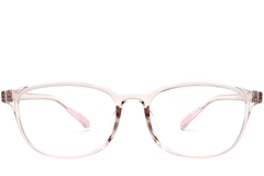 BS0420-0057_Pink_Rectangular_TR90_Glasses_front