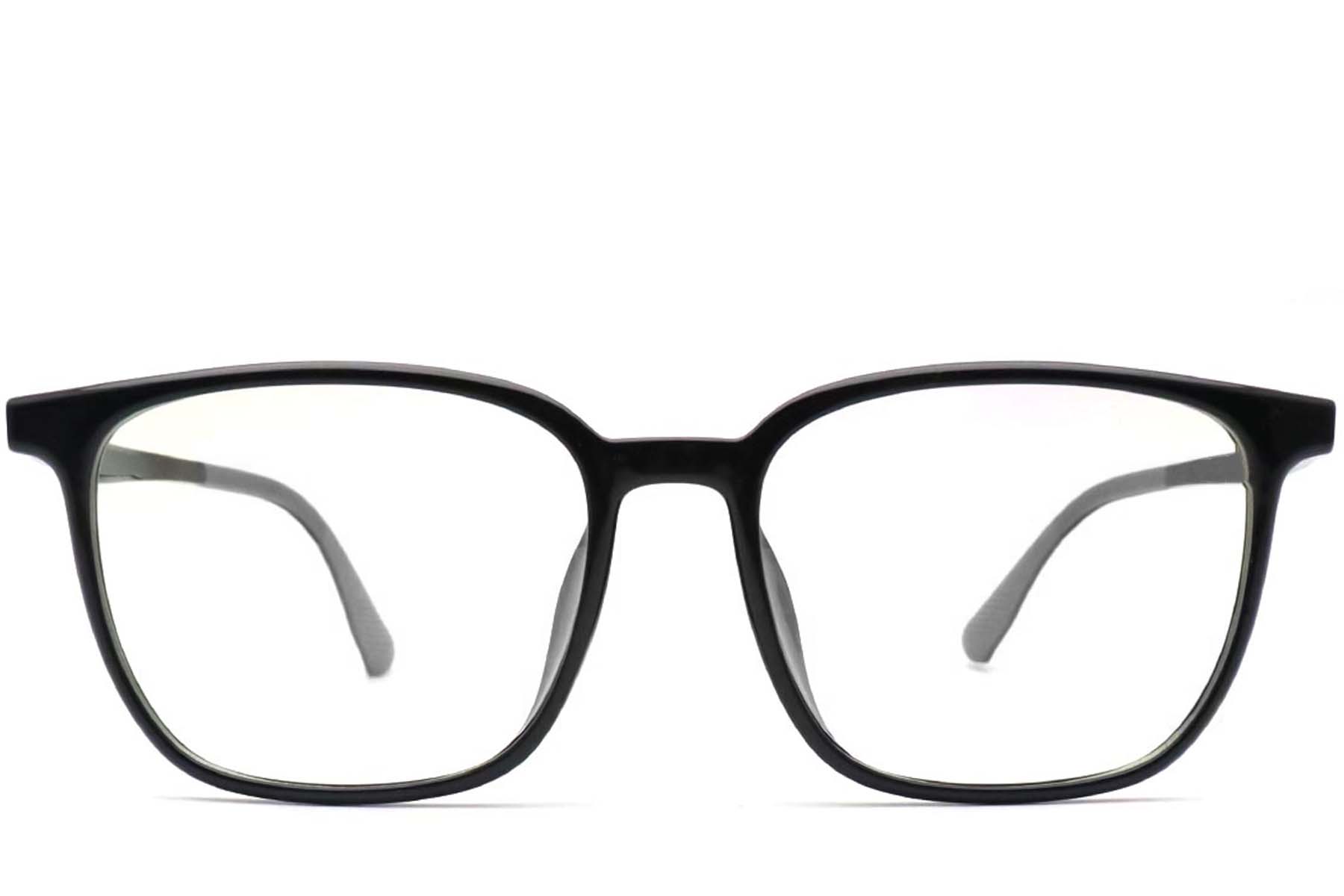 BS0420-0058_Grey_Rectangular_TR90_Glasses_front