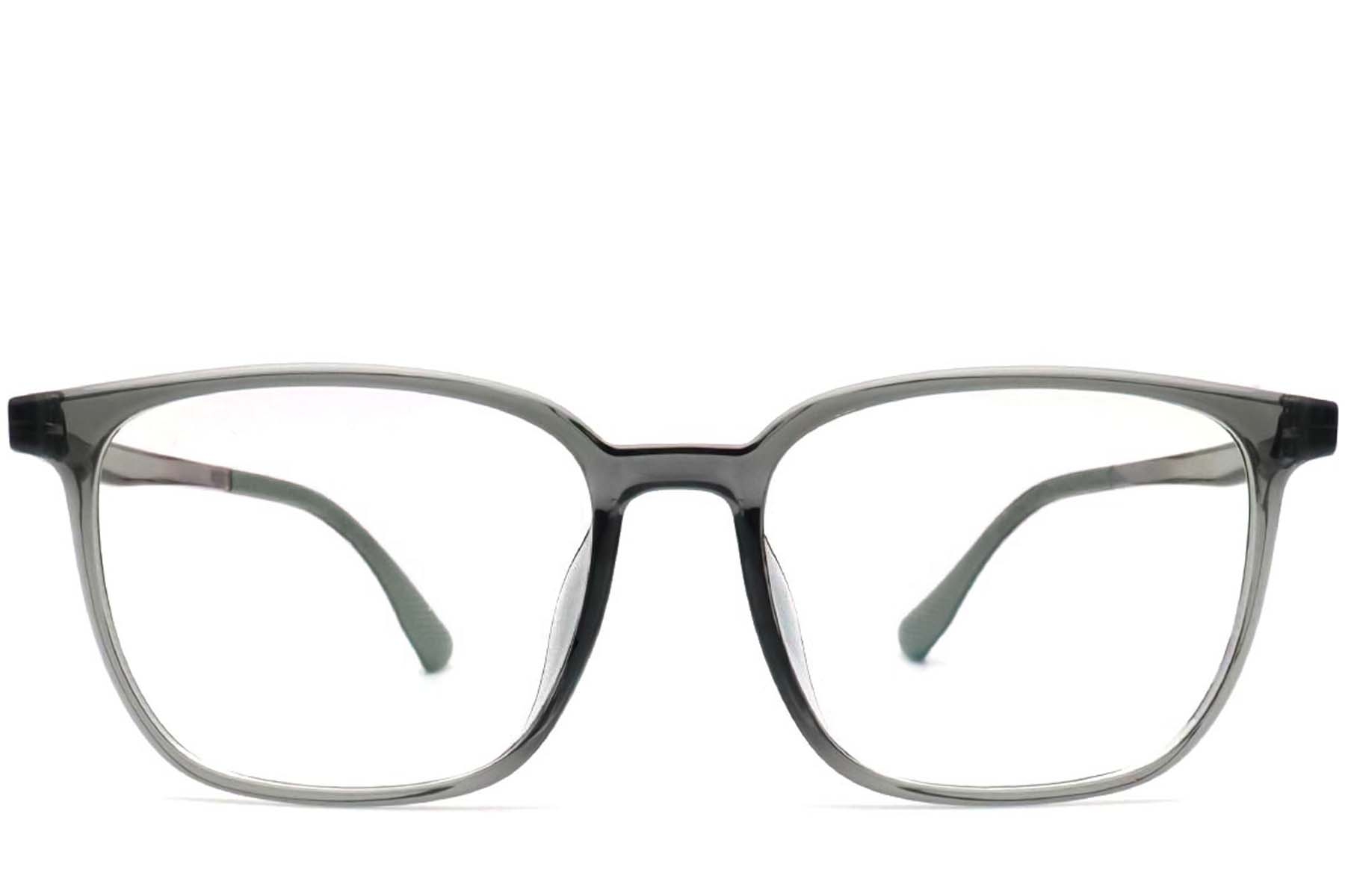 BS0420-0063_Green_Rectangular_TR90_Glasses_front