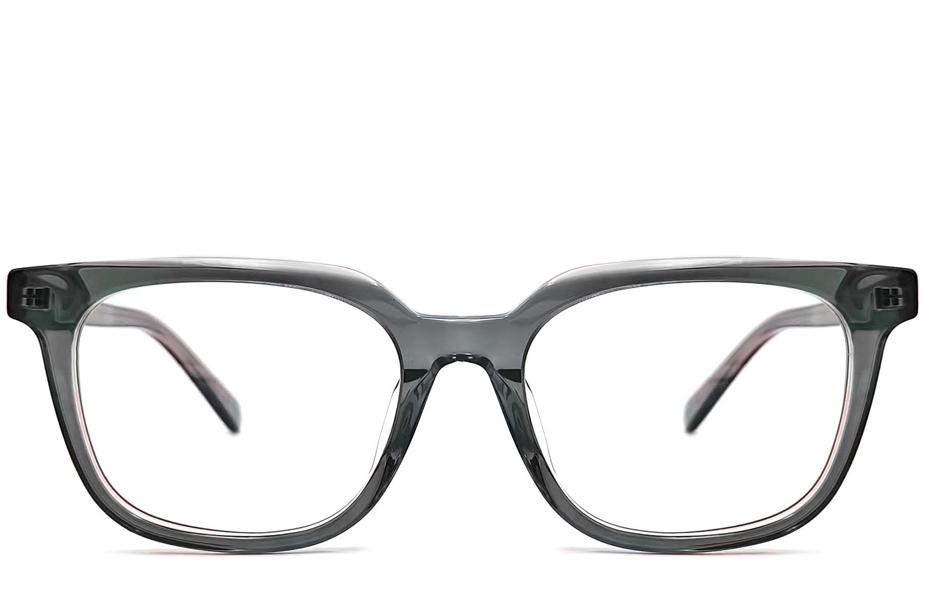 BS0420-0073_Green_Rectangular_Acetate_Glasses_front