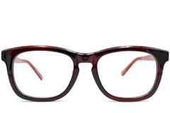 BS0420-0075_Red_Rectangular_Acetate_Glasses_front